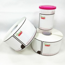 Customized Labels For Food Container,Offset Printed Roll Peel Off Label,Tear Paper Sticker Roll